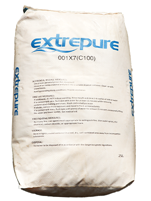 Ионообменная смола Extrepure 001*7 FG FRT 20 кг, 25 л (1л)
